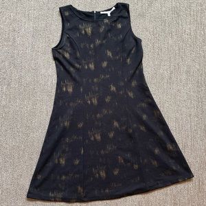 Black and gold dress